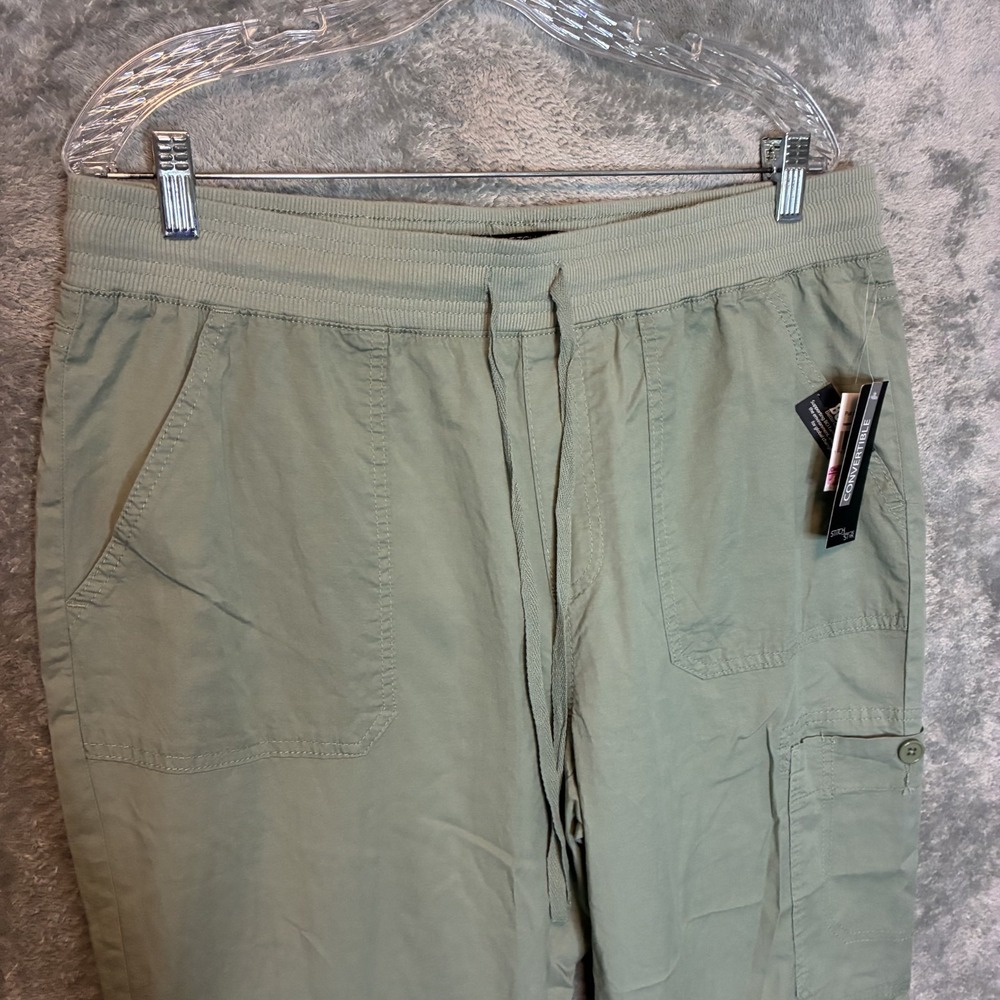 Women Cropped Cargo Pant L Convertible Outdoors Relaxed Fit Utility Gorpcore NWT